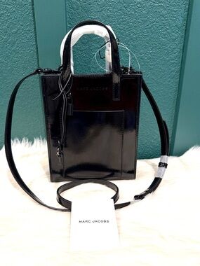 NEW Marc Jacobs Micro Patent Leather Tote/Crossbody Bag